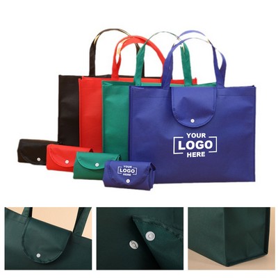 Customizable Folding Non-Woven Shopper Tote Bag