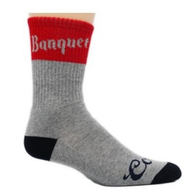 Imported Woven Merino Wool Sport Sock - Crew