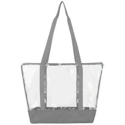 Tote Bag Stadium Approved Clear PVC (19" X 14" X 5.7")