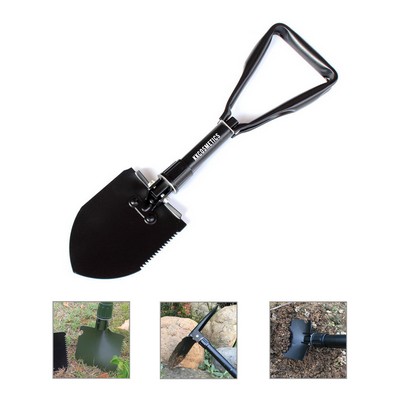 Multi-Tool Folding Shovel w/Serrated Edge