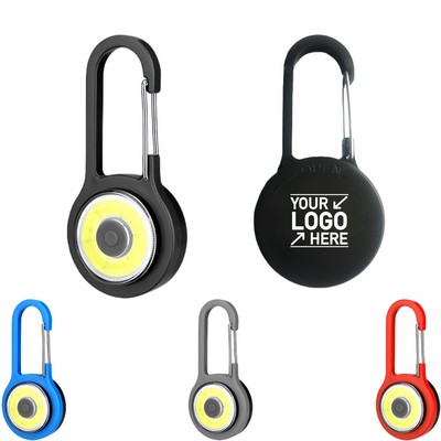 Three-Mode Cob Carabiner Safety Light