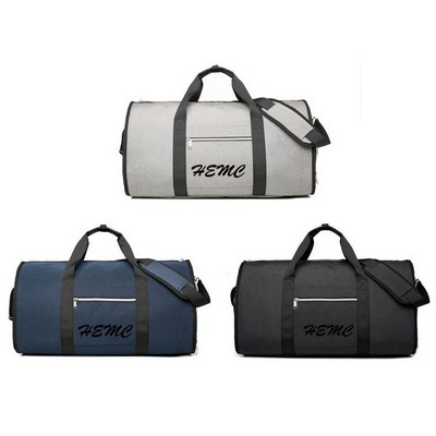 Travel Duffel Bag Garment Clothes Bag with Shoes Compartment