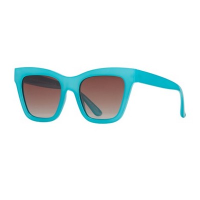 Adela Eco-Process Polarized Sunglasses w/Aqua Blue Frame