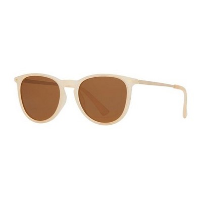 Aire Eco-Process Polarized Sunglasses w/Beige/Gold Frame