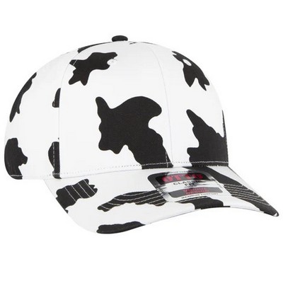 Otto Mid Profile Cow Pattern Cotton Blend Cap