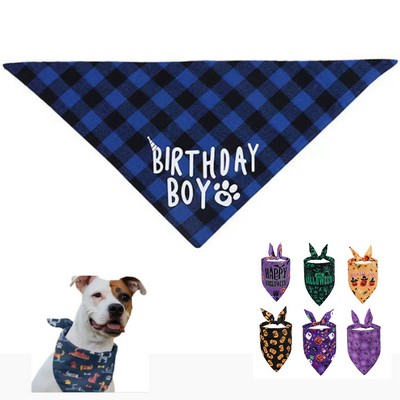 Full Color Pet Bandanna Medium Sublimation Polyester