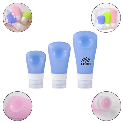 Silicone Travel Bottle Set With Suction Cups