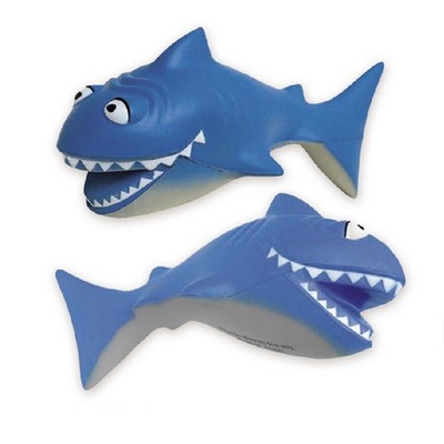 PU Large Cartoon Shark Shape Stress Ball