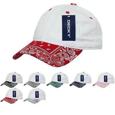 Decky Bandanna Relaxed Paisley Dad Cap (Lot of 12)