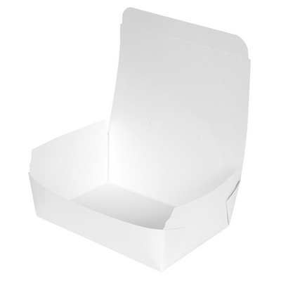 BioPak DINE #3 Vented Paper Takeout Box - White