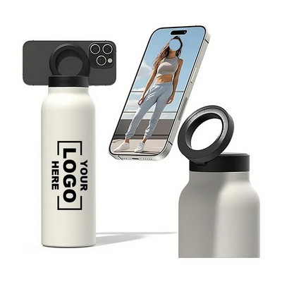 24oz Water Bottle with Magnetic Phone Mount