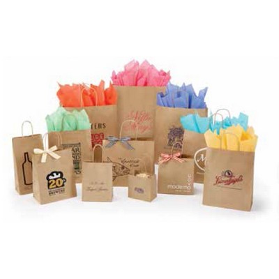 Recycled Natural Kraft Paper Shopping Bag (24"x7 1/4"x18 3/4")