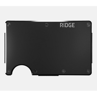 Ridge Aluminum Royal Black Wallet w/Wallet Clip