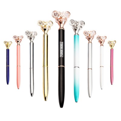 Butterfly Diamond Shaped Metal Pen