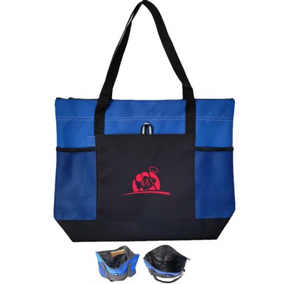 Zippered Convention Tote Bag