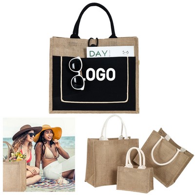 Personalized Jute Tote Bag