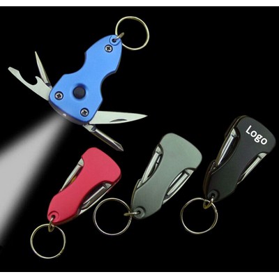 Multi Function Key Chain Tools with LED Torch