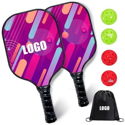 Pickleball Paddles Set With Bag And 4 Balls