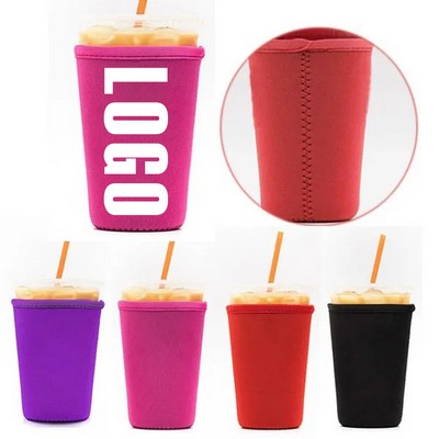 22-24oz Custom Neoprene Insulated Iced Coffee & Cold Soda Cup Sleeve