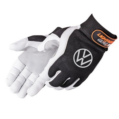 Premium Grain Goatskin Mechanic Gloves with Suede Palm