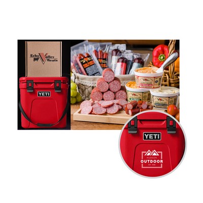 Sausage, Cheese, & Snack Sticks w/Yeti Roadie 24 - Rescue Red