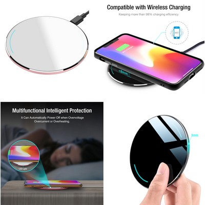 Kidder iBank® Wireless Charger, 10W Charging Pad designed for iPhone and Galaxy Phones