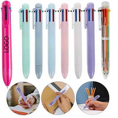 6-in-1 Multicolor Retractable Ballpoint Pen