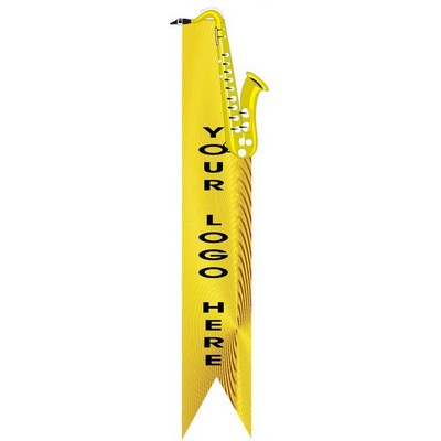 Saxophone Bookmark w/ Black Back