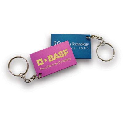 Small Rectangular Aluminum Key Tag