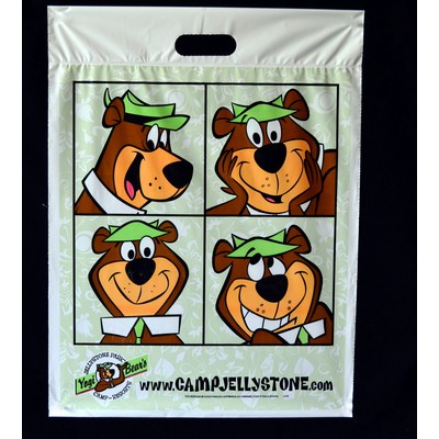 Fold Over Die Cut Handle Bags (15"x18"x4")