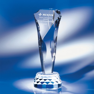 Absolute Glamorous Crystal Award 8"H