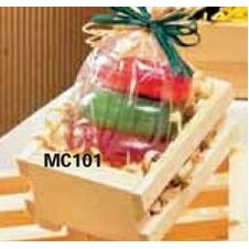 Wooden Slatted Mini Gift Crate (6"x7 1/2"x2 1/2")