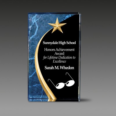 Carved Star™ Award (4½"x7¾"x1¼")