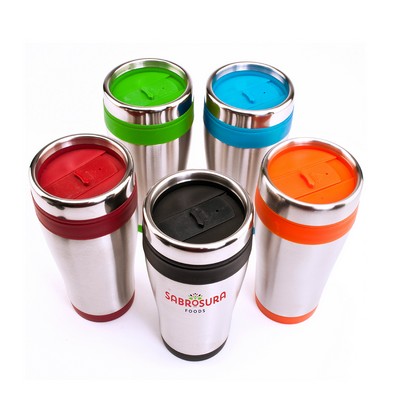 16 oz. Brite-Rite Stainless Coffee Tumbler w/ Lid