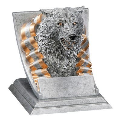 4" Wolf Mascot Resin Trophy