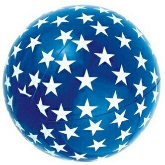 16" Inflatable Patriotic Beach Ball