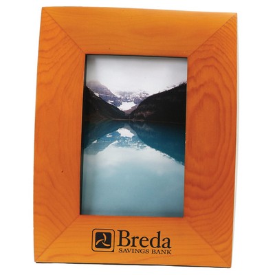 Curved Wood Picture Frame w/Wide Borders