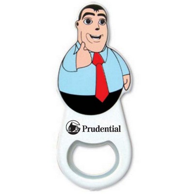 Manager/Salesman Look Bottle Opener w/Magnet