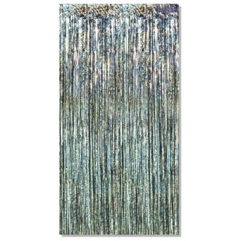 Silver Prismatic Curtain (3'x8')