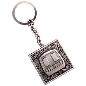 Chrome Plated Rectangle Key Chain