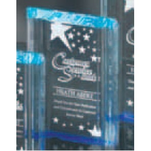 Blue Acrylic Channel Award