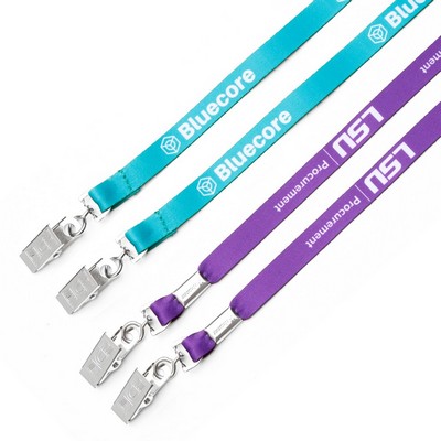 1/2" Double Ended Dye Sublimated Lanyard