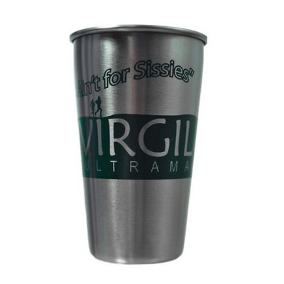 16 Oz. Stainless Steel Pint Glass