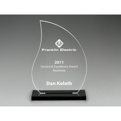 Snap-In Acrylic Flame Award (8")