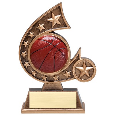 Comet Series Resin Basketball Award - 5 3/4" Tall