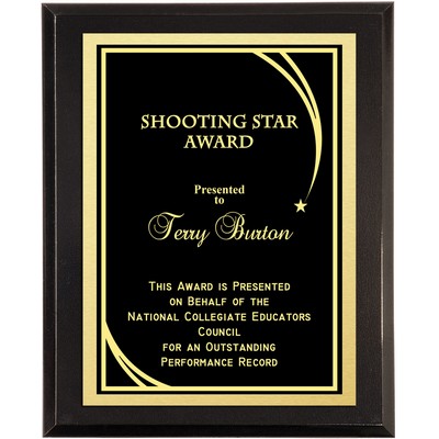 Legacy Hi-Gloss Black Award Award Plaque 9"x12"