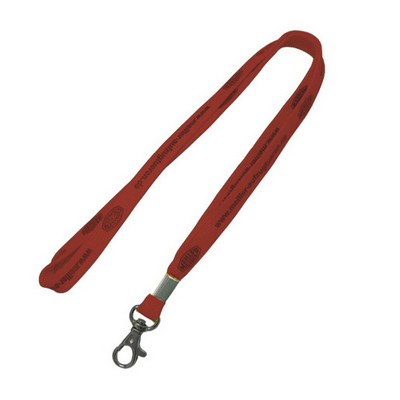 1/2" Maroon Tubular Lanyard (12 Mil)