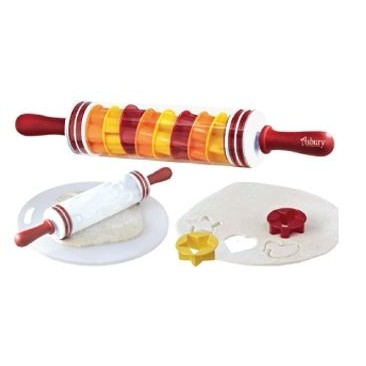 10 Piece Rolling Pin & Cookie Cutter Set