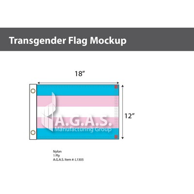 Transgender Deluxe Flag 12"X18"