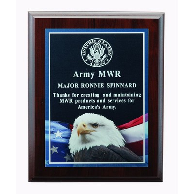 Eagle Photo Plaque w/Laser Engraving Plate (8"x 10")